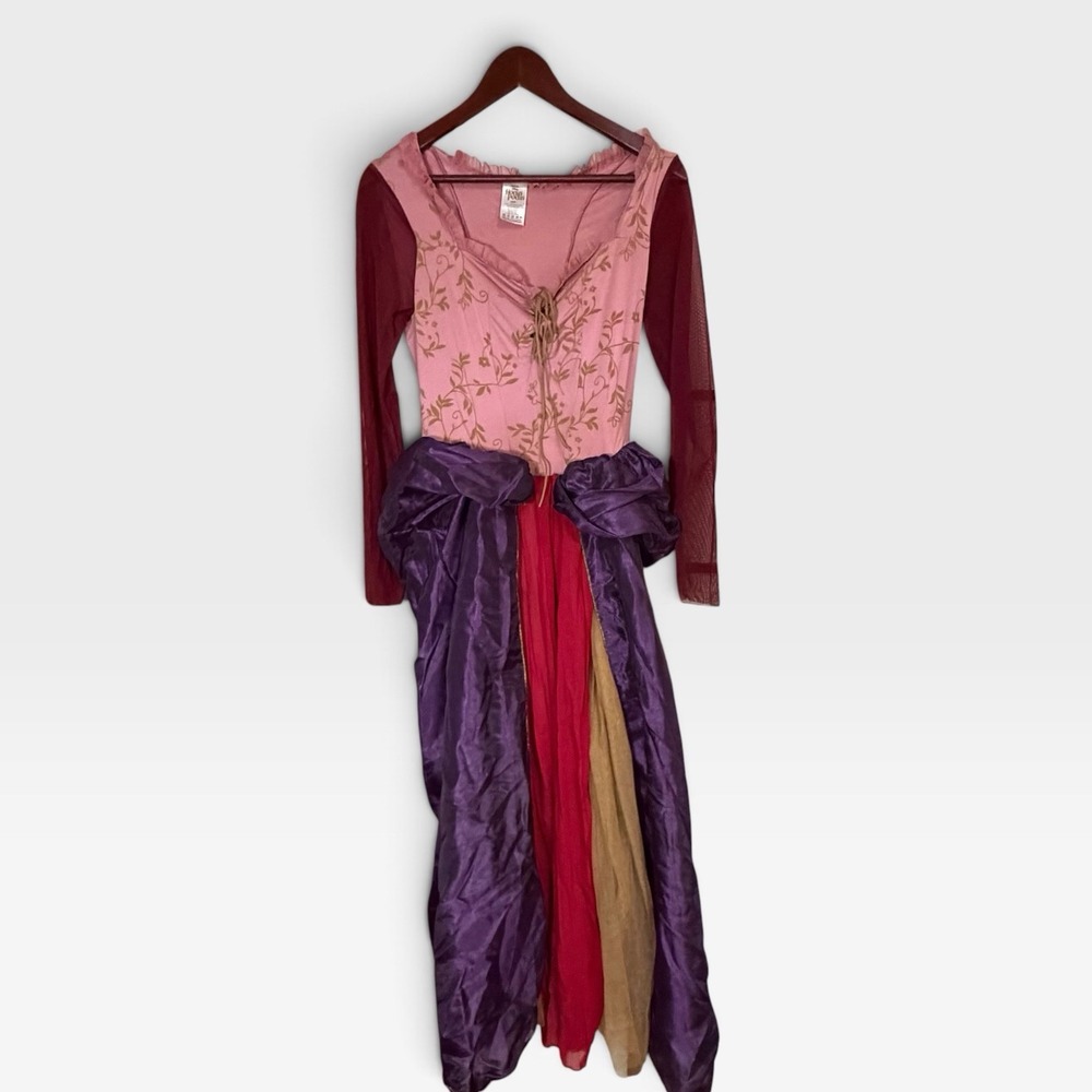 Disney Sarah Sanderson Hocus Pocus Pink Purple Gold Size Medium Costume